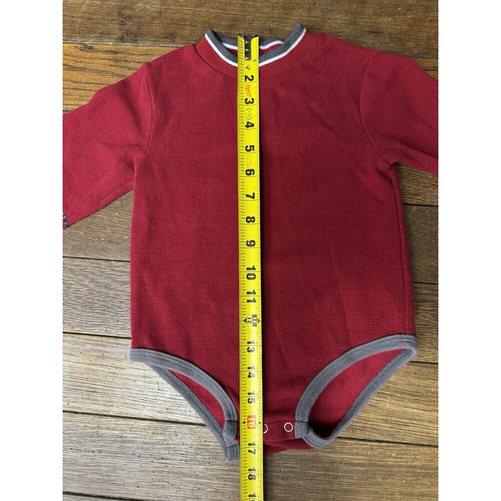 Vintage Sesame Street Jumper | Red Thermal Material | 90s Toddler Outfit - Picture 7 of 8